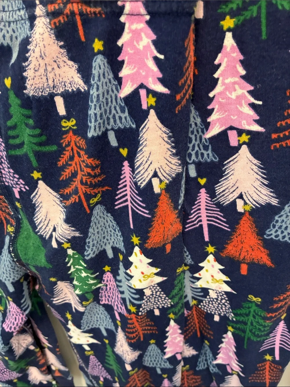 Hanna Andersson Kids Navy Christmas Tree Pajama Set - Multi-Color